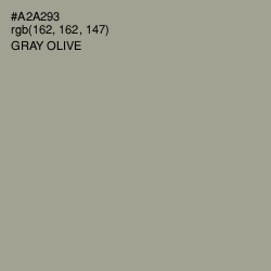 #A2A293 - Gray Olive Color Image